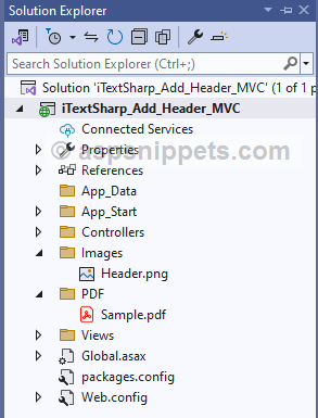 ASP.Net MVC: Add Header to existing PDF using iTextSharp