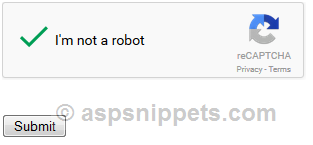 Validate Google reCAPTCHA V2 in ASP.Net MVC