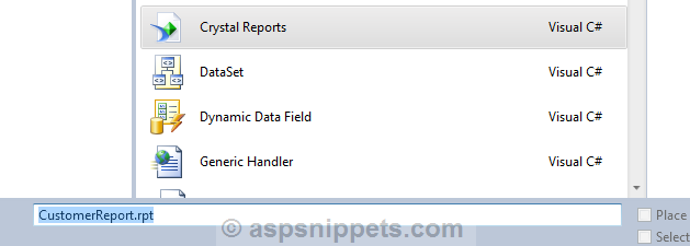 Display Bar Chart in Crystal Report in ASP.Net using C# and VB.Net