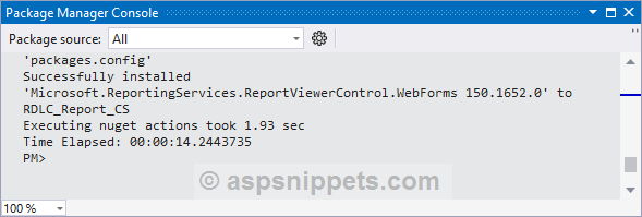Nuget Install: Microsoft.ReportingServices.ReportViewerControl.WebForms
