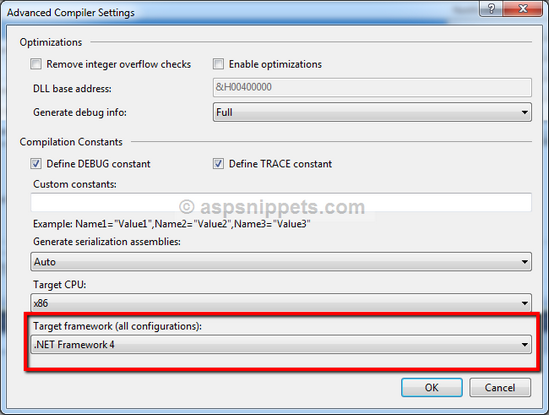 Visual Studio 2010: Change Target Framework in VB.Net Windows and Console Applications