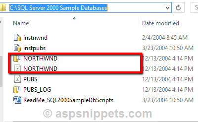 Install Microsoft Northwind and Pubs Sample databases in SQL Server Management Studio