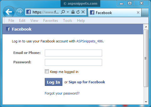 How to logout from FaceBook website using Graph API in ASP.Net