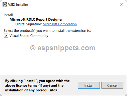Configure and Install RDLC Report in Visual Studio 2017