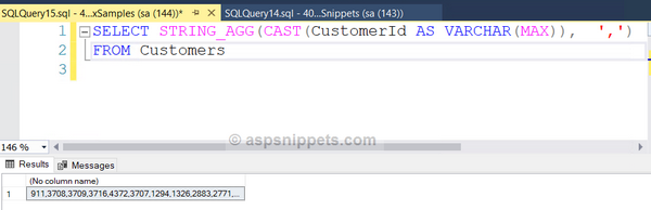 STRING_AGG aggregation result exceeded the limit of 8000 bytes