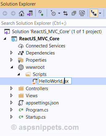 Integrate ReactJS in ASP.Net Core