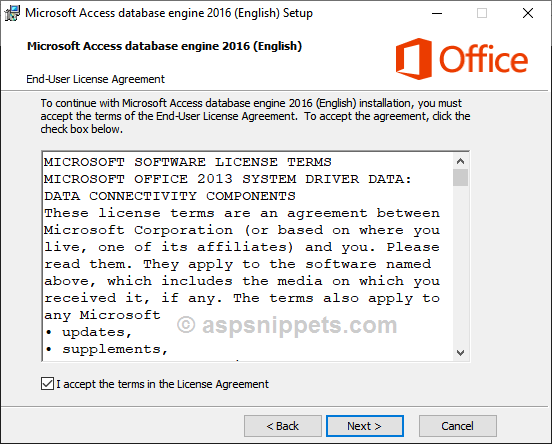 The 'Microsoft.ACE.OLEDB.16.0' provider is not registered on the local machine