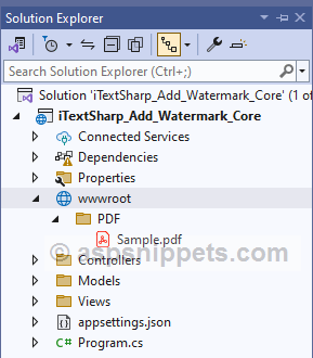 ASP.Net Core: Add Footer to existing PDF using iTextSharp
