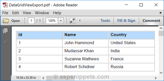 Export HTML to PDF in Windows Forms Application using iTextSharp, C# and VB.Net