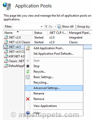IIS 7 and IIS 8: Enable 32 bit Applications in Application Pool of IIS Server