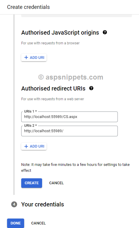 Google Developer Console: Generate Client ID and Client Secret for use with Google APIs