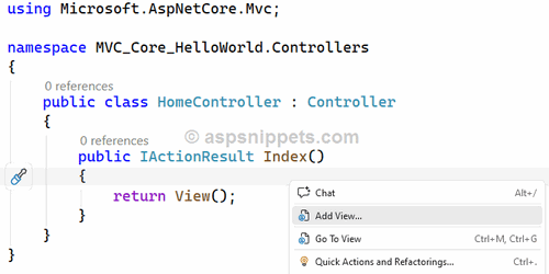 Net Core 10: ASP.Net Core Hello World Tutorial