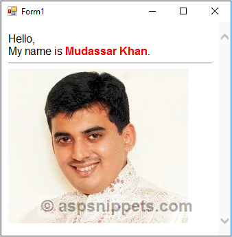 Load and display HTML file in WebBrowser control in Windows Application using C# and VB.Net