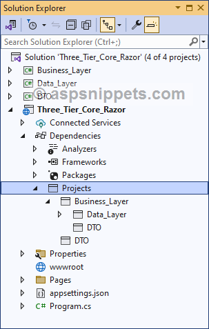 Implement Three Tier Architecture in.Net Core 6.0