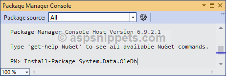 Install Thought.vCards Nuget Package