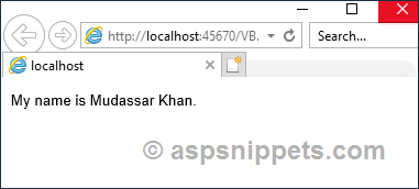 Inline ASP.Net Server Tags