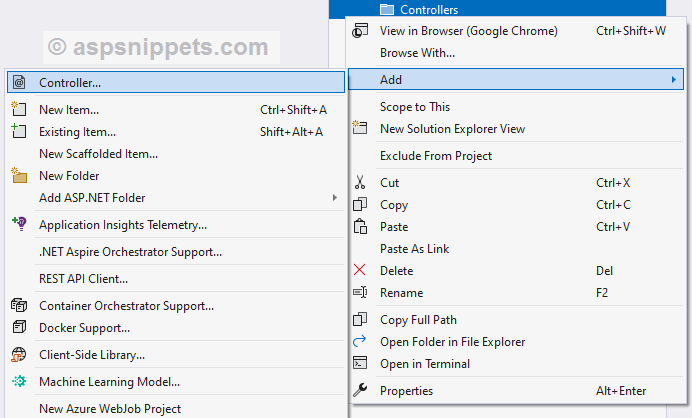 ASP.Net MVC Hello World Tutorial with Sample Program example