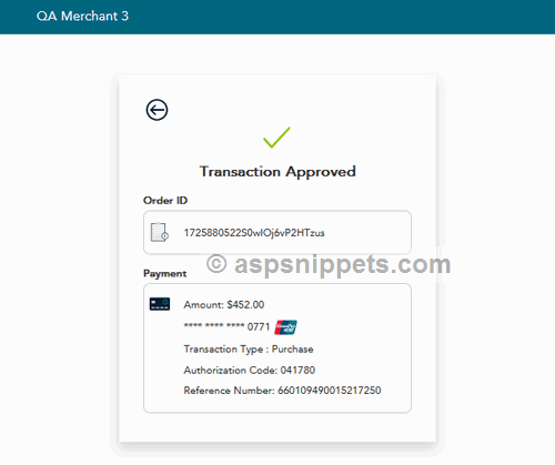 Implement Moneris Checkout in ASP.Net