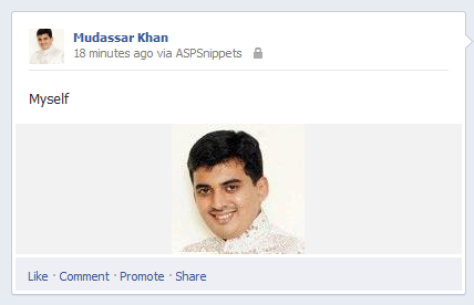 Upload Photo Image or Picture to FaceBook using Graph API in ASP.Net 