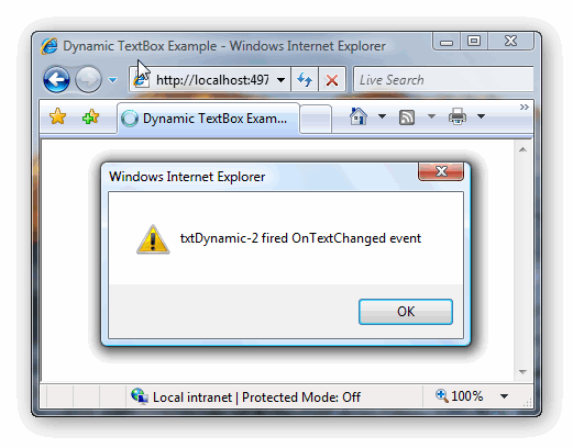 Dynamic TextBox TextChanged Event Handler attached to the Dynamic TextBox