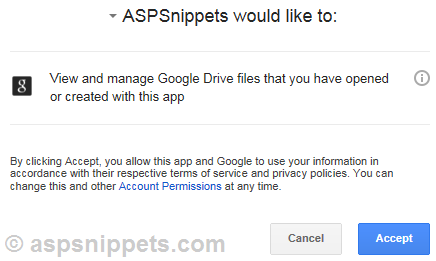 Upload Files to Google Drive using Google Drive API in ASP.Net with C# and VB.Net
