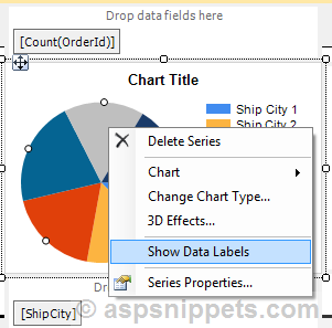Adding Charts to ASP.Net ReportViewer Control: Display Pie Chart in RDLC Report in ASP.Net