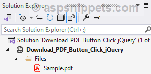 Download PDF File on Button Click using jQuery