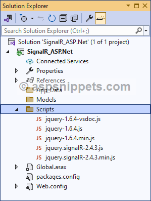 Step by Step SignalR application in ASP.Net
