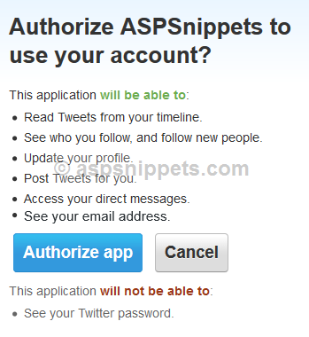 Login with Twitter in ASP.Net using Twitter Button