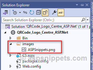 Generate QRCode with Logo in Center in ASP.Net