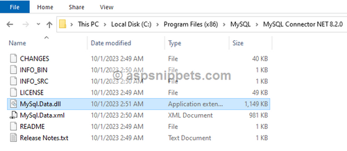 How to use MySQL Connector in C and VBNet