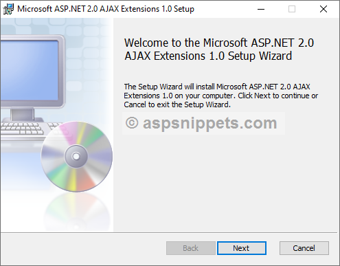Install and Configure ASP.Net AJAX Extension