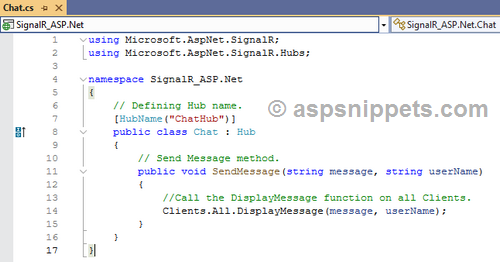 Step by Step SignalR application in ASP.Net
