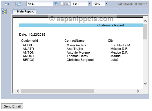Export Crystal Report to PDF and send as Email Attachment in ASP.Net