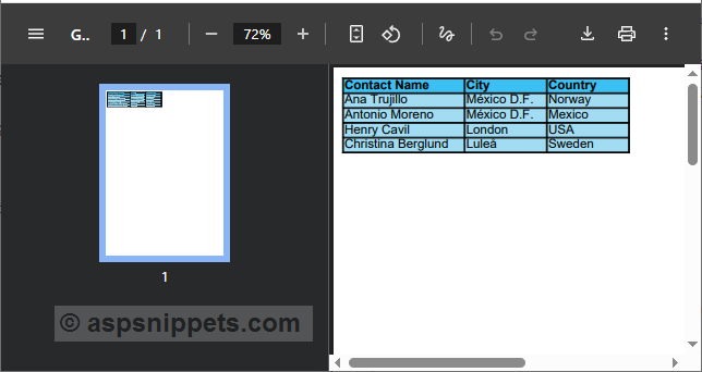 Export selected (checked) GridView Rows to PDF in ASP.Net
