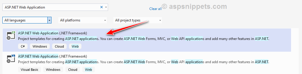 ASP.Net MVC Hello World Tutorial with Sample Program example