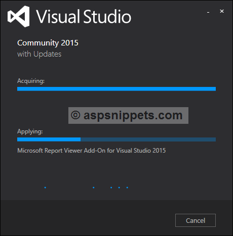 RDLC Report not showing in Visual Studio 2015