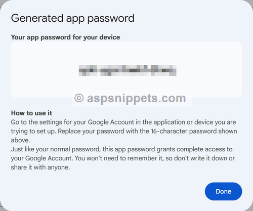 .Net MailKit Error: 5.7.9 Application-specific password required
