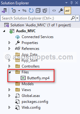 Play Video file in ASP.Net MVC