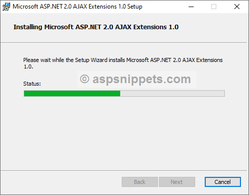 Install and Configure ASP.Net AJAX Extension