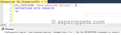 The configuration option 'Database Mail XPs' does not exist, or it may be an advanced option