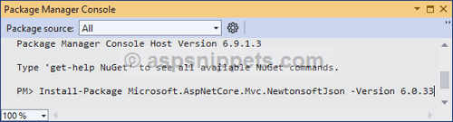 Configuring Newtonsoft library in ASP.Net Core 6
