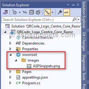 ASP.Net Core Razor Pages: Generate QRCode with Logo (Image) in Center