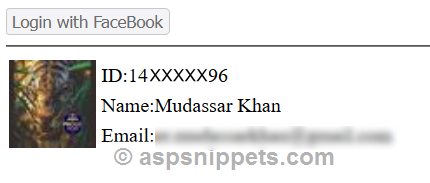 Login with FaceBook account in ASP.Net Website