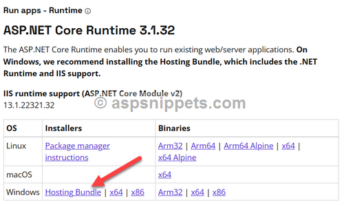 [Solved] HTTP Error 500.31 - Failed to load ASP.NET Core runtime