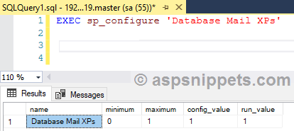 The configuration option 'Database Mail XPs' does not exist, or it may be an advanced option