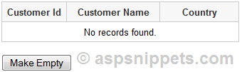 ASP.Net Repeater EmptyDataTemplate: Show Empty data message in Repeater control in ASP.Net