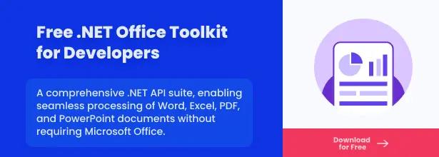 Download FREE API for Word, Excel and PDF in ASP.Net