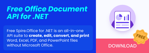 Download FREE API for Word, Excel and PDF in ASP.Net
